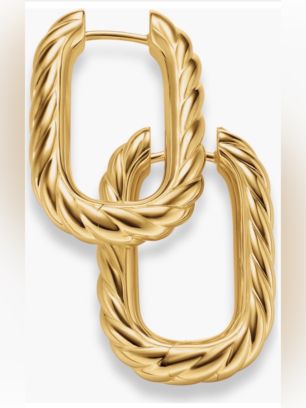 DY MADISON® CABLE HOOP EARRINGS
18K Yellow Gold, 24.3mm - Picture 1 of 7